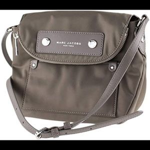 Marc Jacobs Gray Preppy Nylon Crossbody